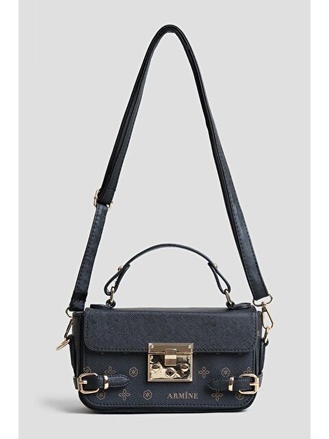 ARMİNE Baskılı Çanta Siyah