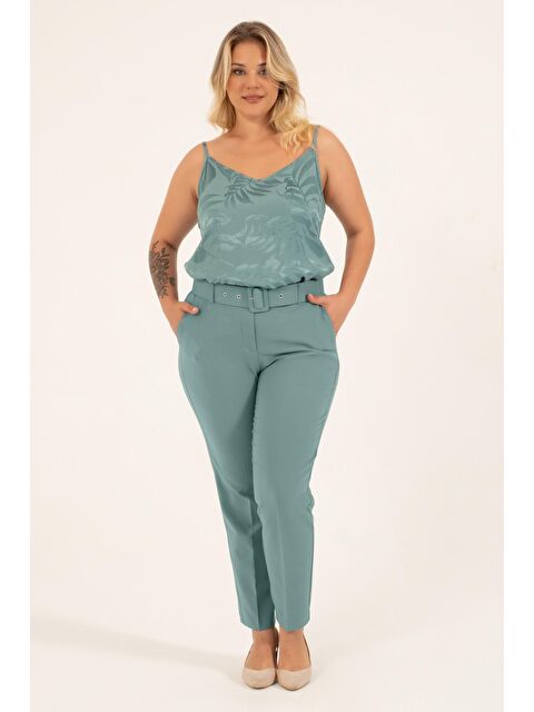 Mylinemoda Cep Detaylı Kemerli Klasik Pantolon - S000242118-1180