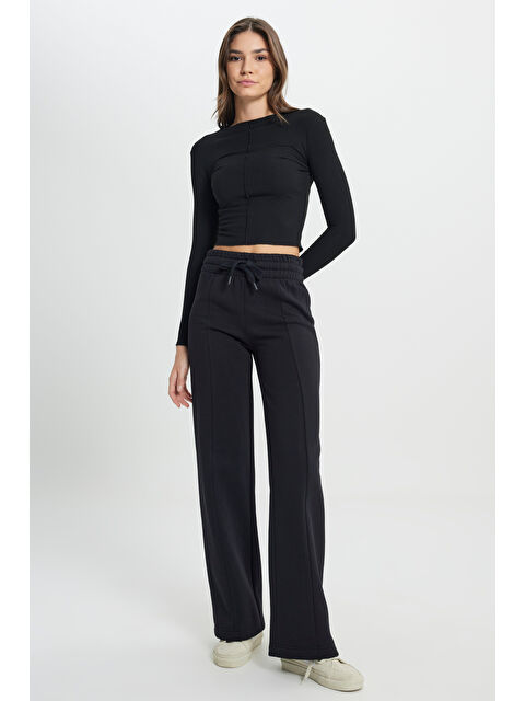 Wrangler Regular Fit Normal Kesim Geniş Paça Antrasit Sweatpant Eşofman Altı - S000470524-19351