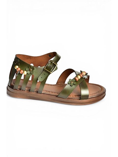 Fox Shoes Yeşil Kadın Sandalet Y390360203