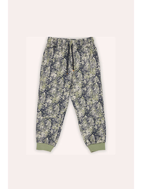 Panço Erkek Çocuk Baskılı Eşofman Alt Bej - S000352609-19928