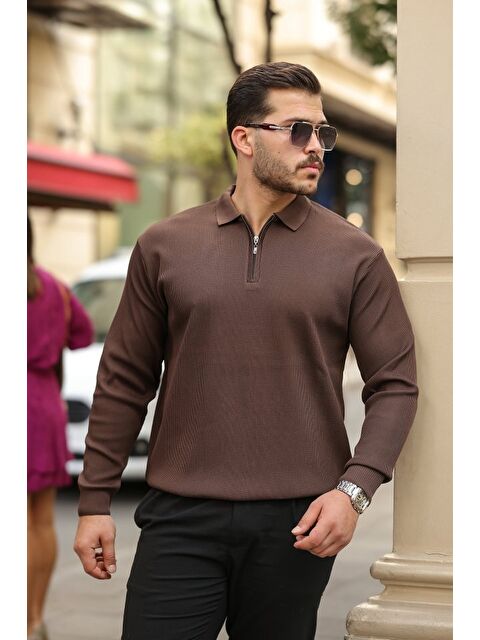 Jane's Erkek Selanik örme Yakalı Uzun Kollu Triko - S000528934-28102