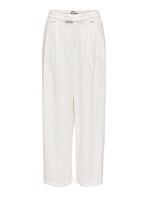 Only Onlsvea Keten Karışımlı Regular Fit Orta Bel Kadın Pantolon 15364120