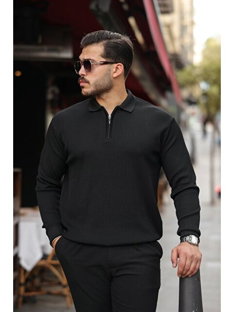 Jane's Erkek Selanik örme Yakalı Uzun Kollu Triko - S000528934-19351