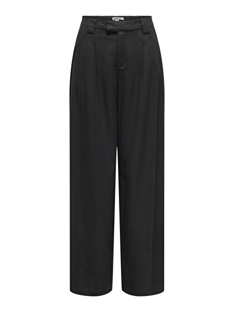 Only Onlsvea Keten Karışımlı Regular Fit Orta Bel Kadın Pantolon 15364120