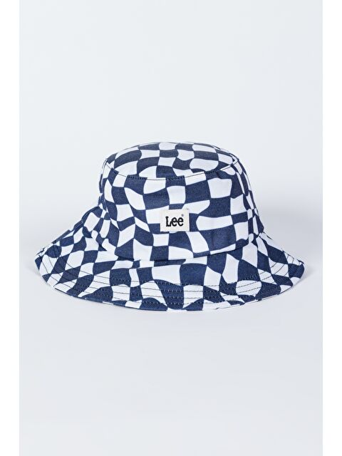 Lee Mavi Beyaz Damalı Şapka - S000451138-23173