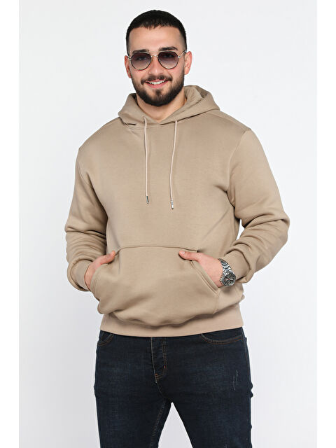 Mishar İtalia Kanguru Cepli Şardonlu Kapüşonlu Sweatshirt - S000326492-26429