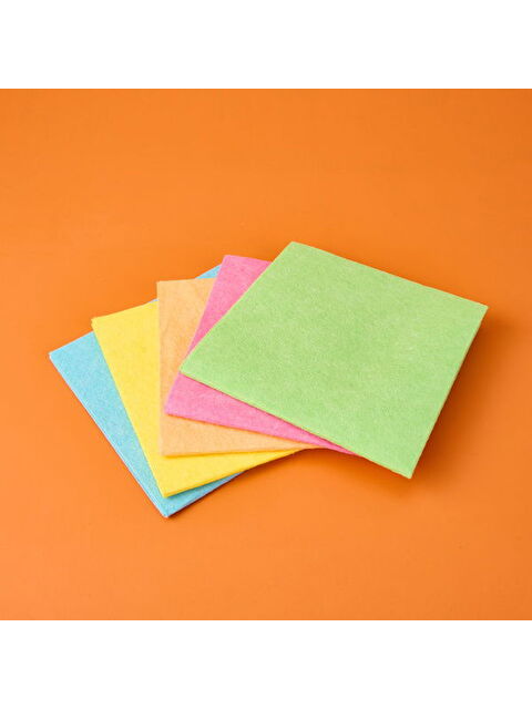 Parex 5'li Rengarenk Temizlik Bezi - Şeffaf - S000420923-26865