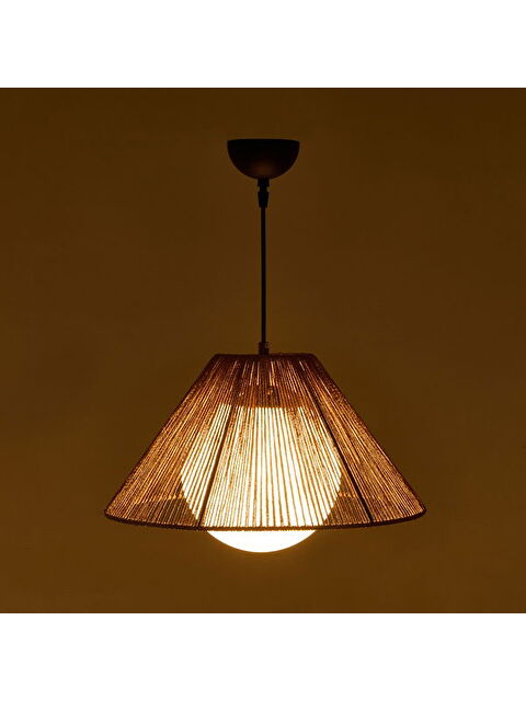 Nisa Luce Sakura Opal Camlı Avize - Kahverengi / Beyaz - S000420925-37319