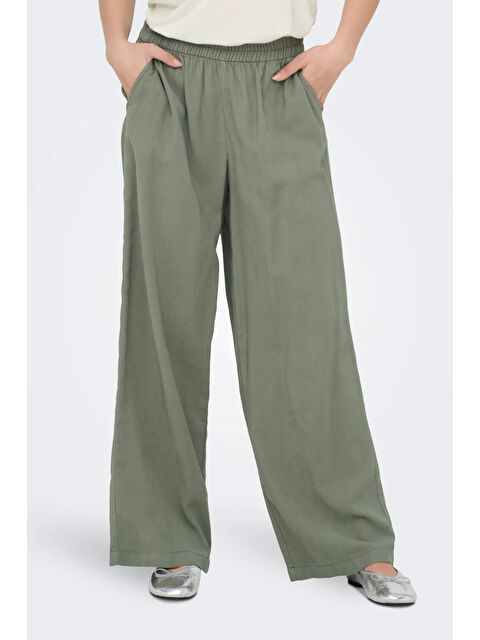 Only Onlaris Regular Fit Normal Bel Geniş Paça Pantolon 15337956