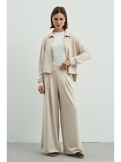 C&City Pure Touch Tek Pileli Pantolon Cc7007 Bej - S000497613-19928