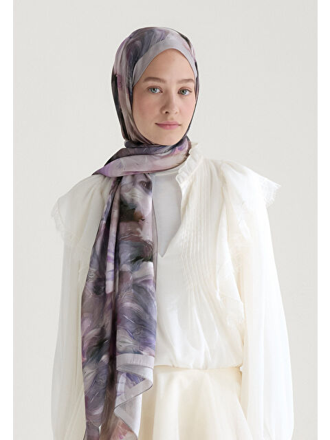 Fresh Scarfs Melaına Floş Viskon Şal Bej - S000427024-19928