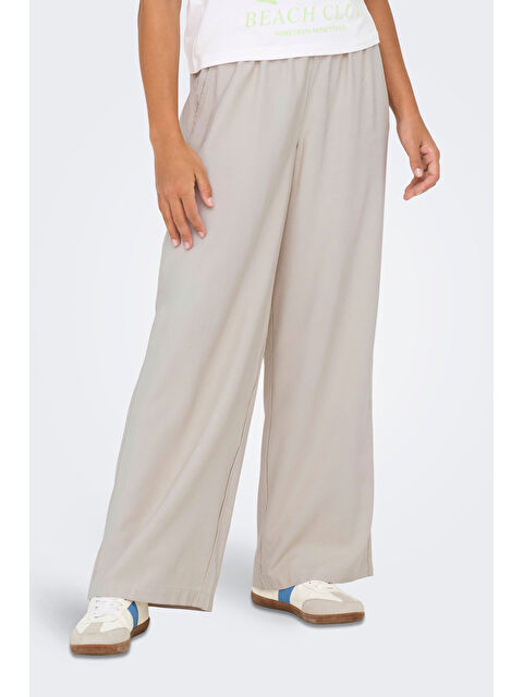 Only Onlaris Regular Fit Normal Bel Geniş Paça Pantolon 15337956