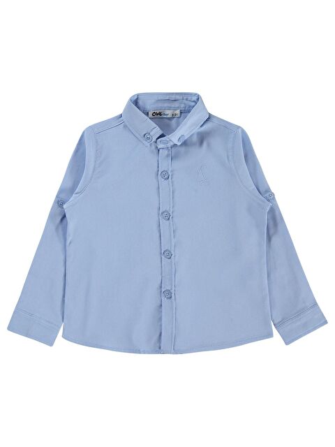 Civil Boys Yelken Nakışlı 2-5 Yaş Gömlek - Mavi
