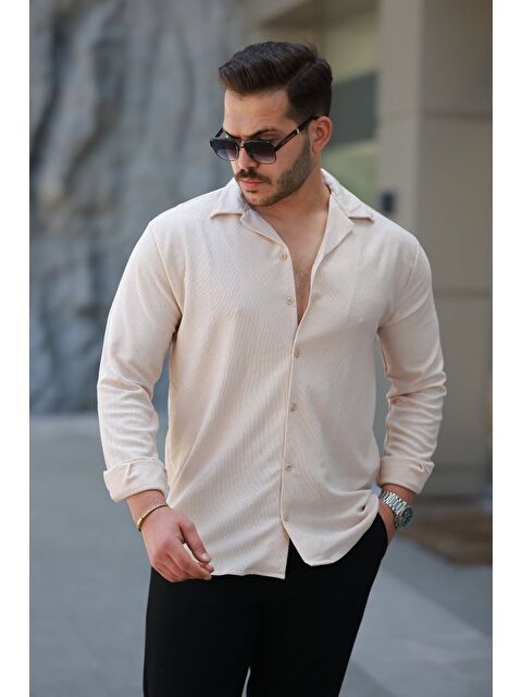 Jane's Erkek Kadife Dokulu Uzun Kollu Gömlek - S000528943-19928