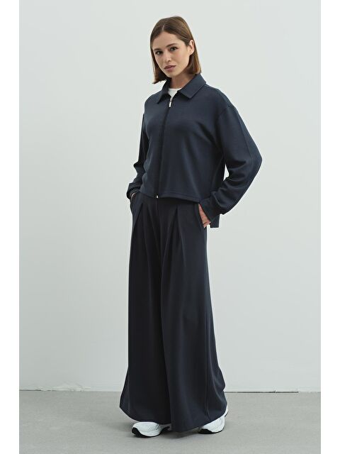 C&City Pure Touch Tek Pileli Pantolon Cc7007 Füme - S000497613-33408