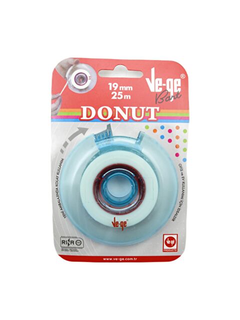 Ve-Ge Donut Soft Görünmez Bant 19x25 m Bant Kesme Makineli Mavi - S000174019-26865