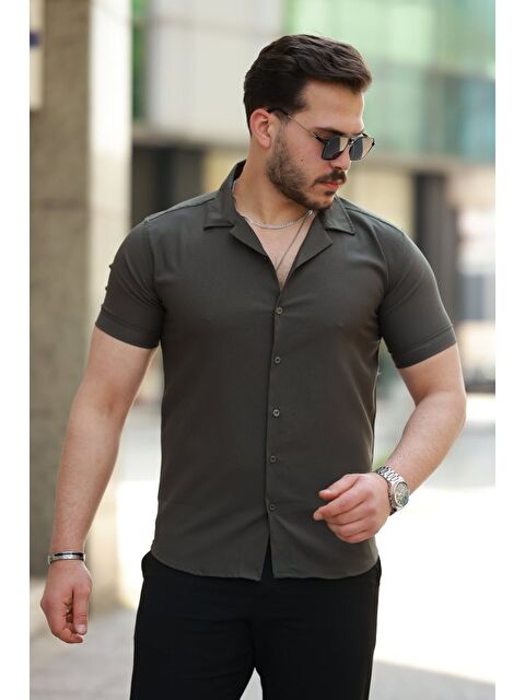 Jane's Erkek Apaj Yaka Kısa Kollu Gömlek - S000528946-19294