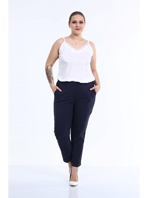 Mylinemoda Cep Detaylı Slim Fit Klasik Pantolon - S000242123-21164
