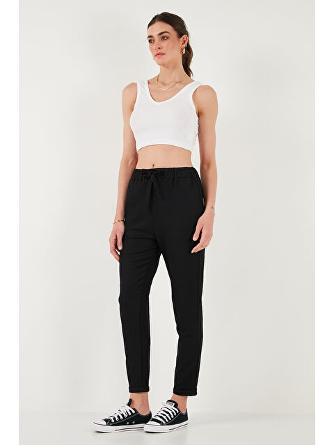 Lela Belden Bağlamalı Cepli Kısa Paça Dar Kesim Pantolon 5869017 - S000355468-19351