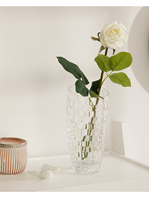 English Home Corsage Kumaş Tek Dal Yapay Çiçek Beyaz - S000361710-20063