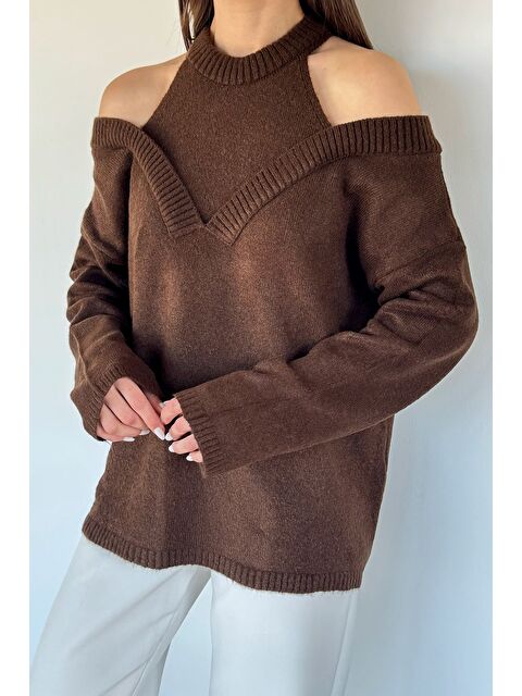 Gülseli Halter Yaka Kadın Triko Bluz - S000517477-19413