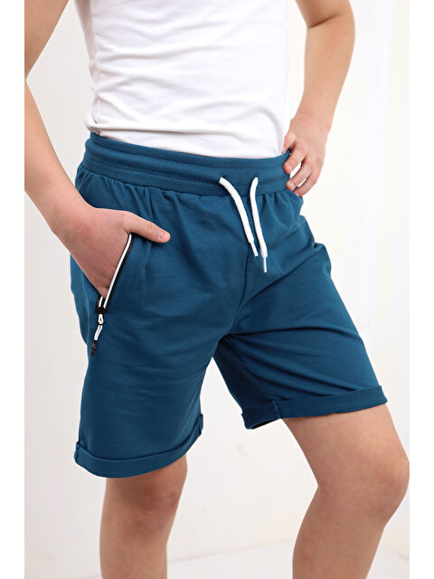 Toontoykids Erkek Çocuk Arka Cep Detaylı Sport Like Tnty Nakışlı Şort - S000417551-37399