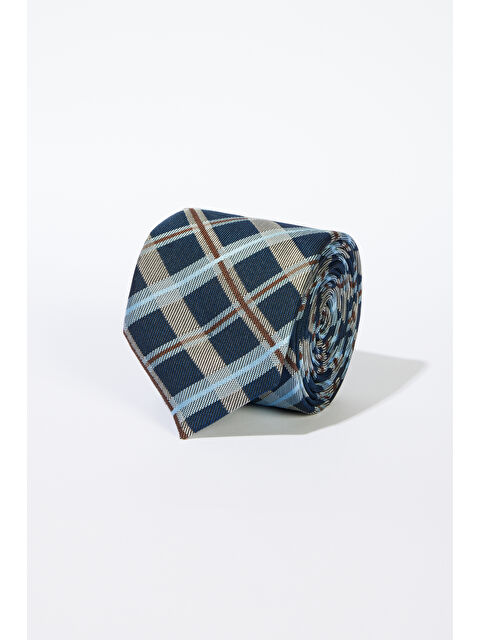 Altınyıldız Classics Erkek Lacivert-Gri Desenli Kravat - S000412454-37346