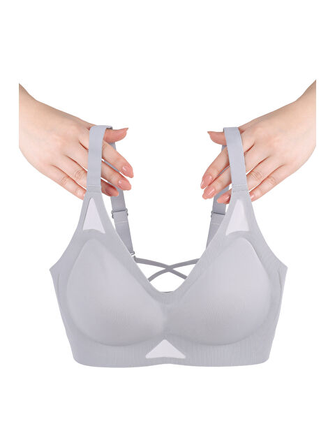 Koza İç Giyim Balensiz Push Up Dikişsiz Çıkarılabilir Pedli Nefes Alan Sporcu Sütyen - S000426358-3642
