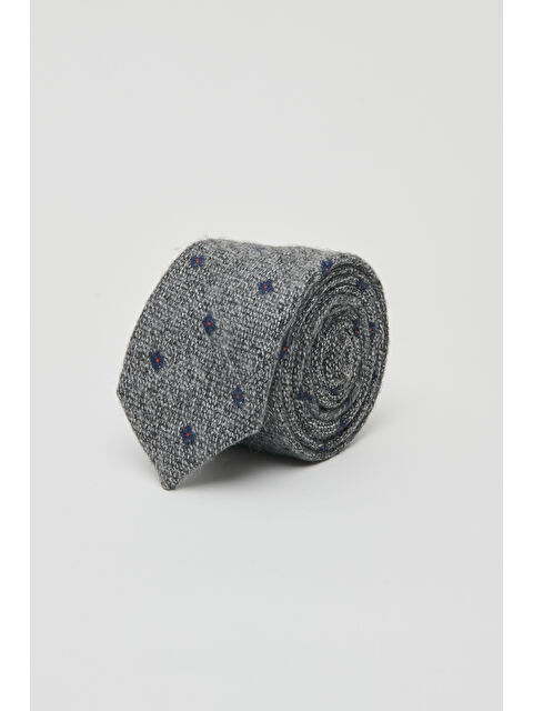 Altınyıldız Classics Erkek Gri-Lacivert Yünlü Klasik Kravat - S000412463-37281