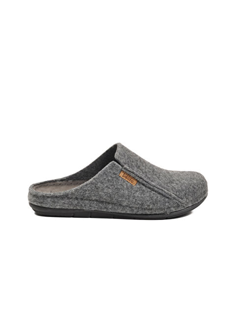 Ayakmod Gri Anatomik Keçe Erkek Ev Terlik K-63.007 M - S000483697-20600