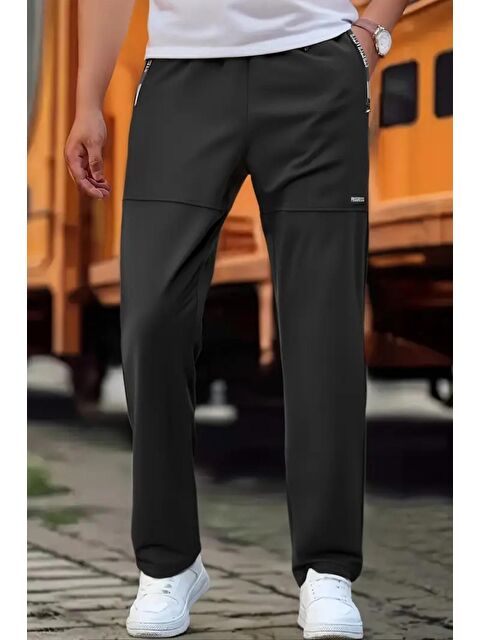 Oksit Progress Fermuar Detaylı Erkek Running Koşu Egzersiz Spor Salonu Eşofman Altı - S000442962-19351