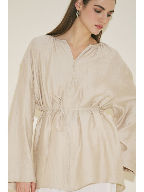 Manuka Dokulu Dökümlü Tunik Taş - S000529549-25636