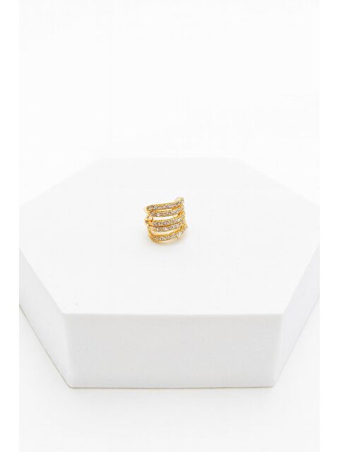 New Obsessions 5 Sıralı Sıkıştırmalı Kıkırdak Küpe - S000502659-20076