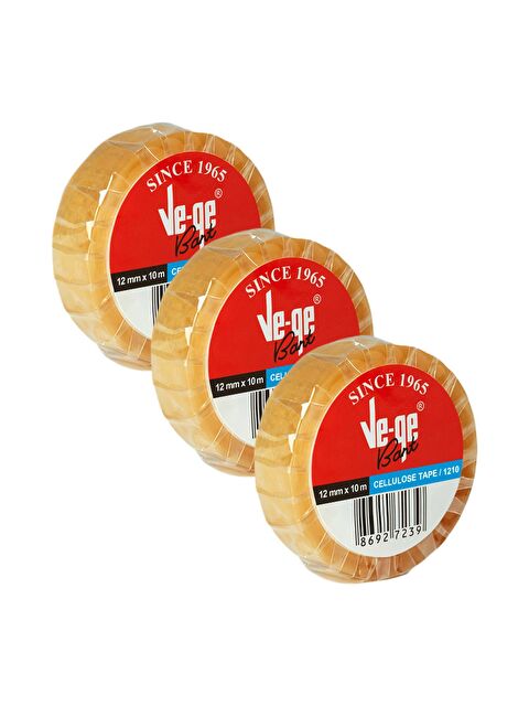 Ve-Ge 12x10 mt Selefon Bant(Cellulose Tape) 3 Adet - S000174024-26865