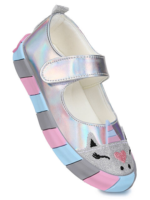 Kiko Kids Gilan Cırtlı Işıklı Kız Çocuk Babet Ayakkabı - S000494538-18105