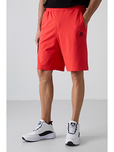 Tommylife Fiesta Pamuklu Kalın Yumuşak Dokulu Comfort Fit Baskılı Erkek Şort - 81266 - S000156962-20045