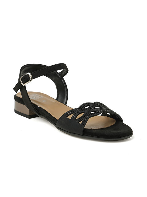 Comart Kadın Sandalet 4P5239 5239 ATENE ACC Nero/Nero