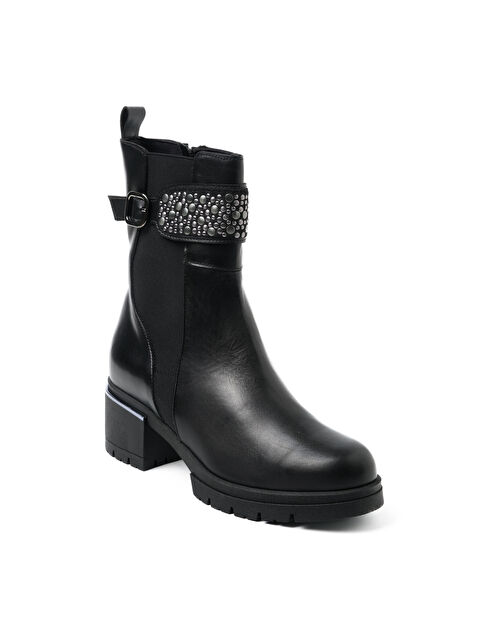 Comart Kadın Bot 4H4909PM 4909 Nairobi Pelle Nero