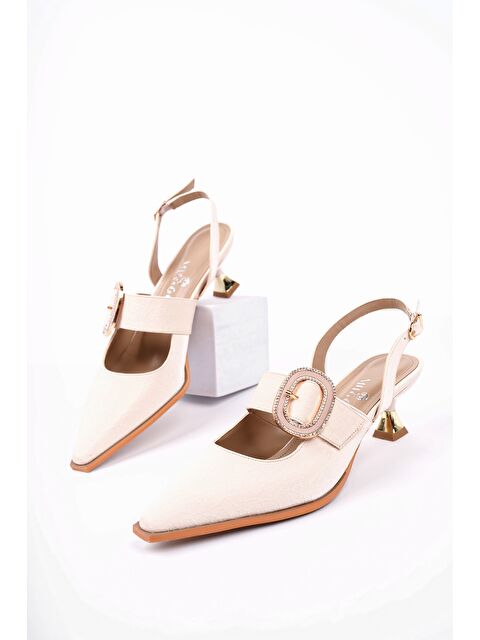 Muggo MARİANA Toka Detaylı Kadın Günlük Klasik Topuklu Ayakkabı - S000350179-26407