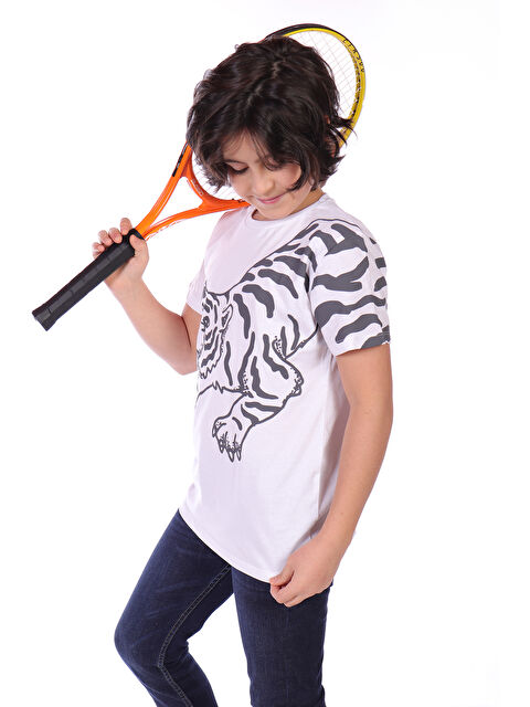 Toontoykids Erkek Çocuk Kaplan Baskılı Tişört - S000417874-20063