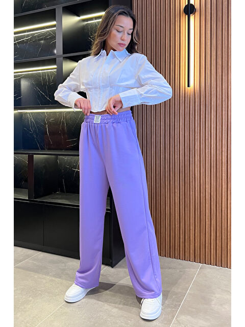 Gülseli Bel Lastikli Palazzo Pantolon - S000290547-20042