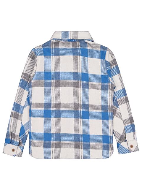 Civil Boys Çift Cepli Ekoseli 6-9 Yaş Gömlek - Mavi 6-7 Yaş - S000485092-17234