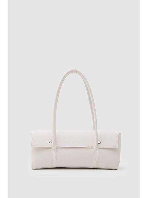 Shulebags Mari Vintage Baget Çanta Krem