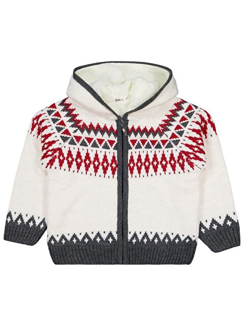 Civil Girls Etnik Desenli 6-9 Yaş Hırka - Bej 7-8 Yaş - S000485093-19927