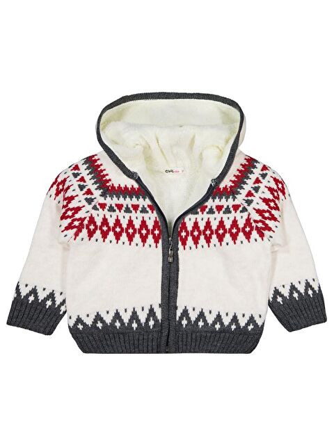 Civil Girls Etnik Desenli 2-5 Yaş Hırka - Bej 2-3 Yaş - S000457407-19927