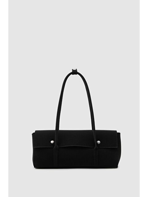 Shulebags Mari Vintage Baget Çanta Siyah