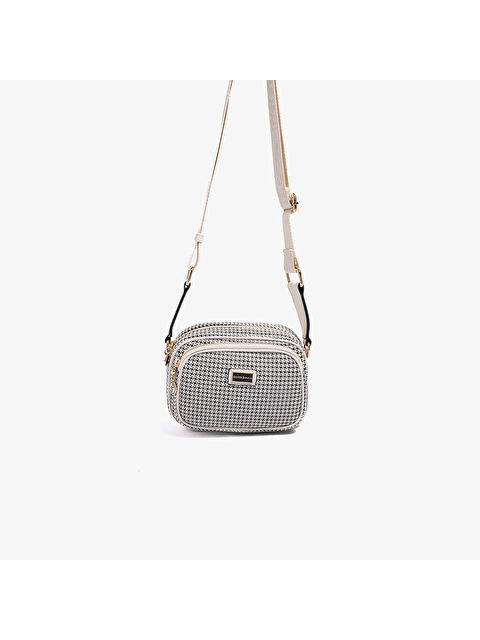 Silver Polo Kadın SP1111-M204 SILVER POLO Çapraz Çanta Siyah-Kemik