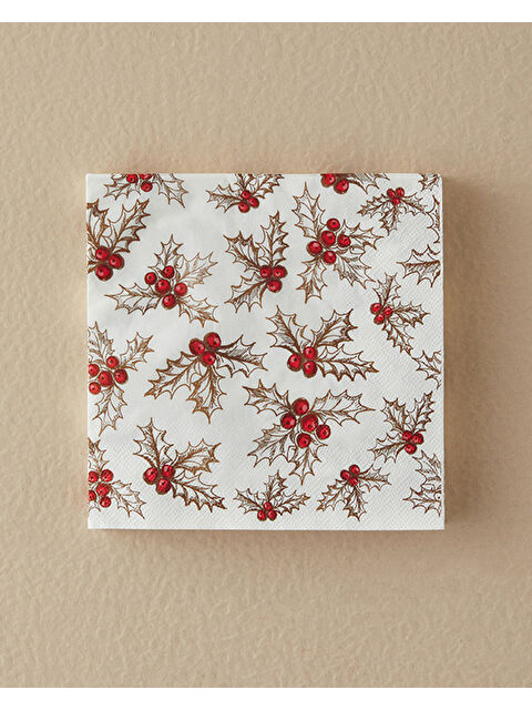English Home Christmas Cocaine 20'li Kağıt Peçete 33x33 cm Kırmızı - S000480861-20045