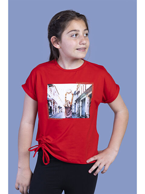 Toontoykids Kız Çocuk Dijital Baskılı Tişört